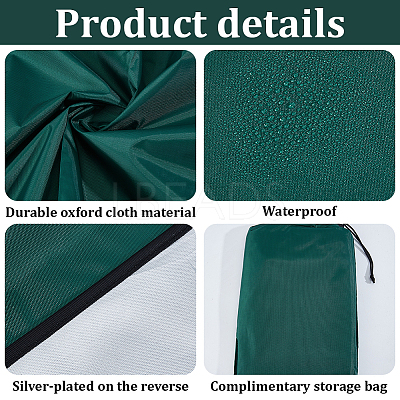 Oxford Cloth Outdoor Courtyard Swing Roof Cover  AJEW-WH20816-215-1