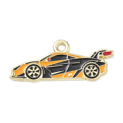 Racing Car Theme Alloy Enamel Pendants AL-CBA4666-03B-01-1