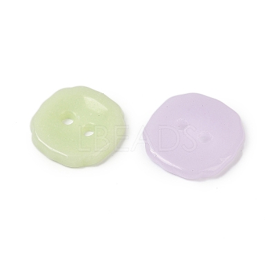 2-Hole Glass Buttons PORC-R010-04-1