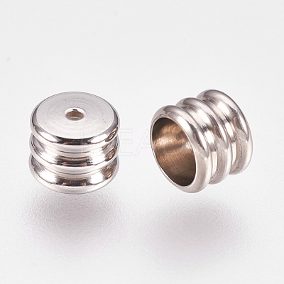 Tarnish Resistant 201 Stainless Steel Cord Ends X-STAS-L205-22P-1