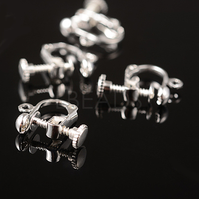 Brass Screw Clip Earring Converter EC143-S-1