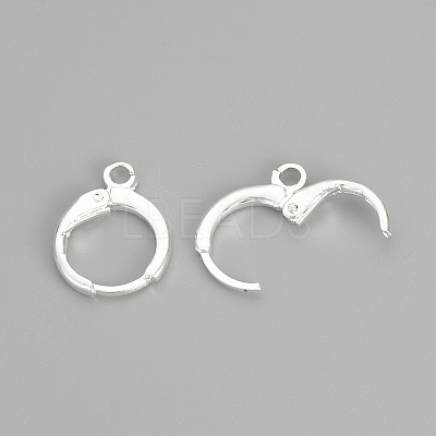 Brass Huggie Hoop Earring Findings LS-KK-R071-08S-1