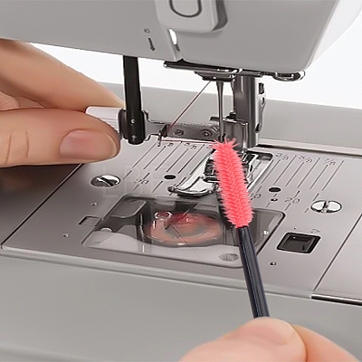 1 Bag 20Pcs Plastic with Silicone Sewing Machine Cleaning Brush AJEW-LP0010-21B-1