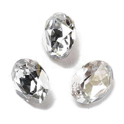 K9 Glass Rhinestone Cabochons GLAA-H034-06D-001SS-1