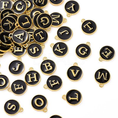 Alloy Enamel Charms ENAM-S118-02-G-1