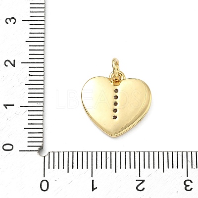 Brass Micro Pave Clear Cubic Zirconia Pendants KK-D229-01G-09-1