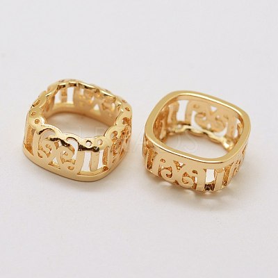 Brass Sew on Prong Settings KK-E753-02LG-10x10-1