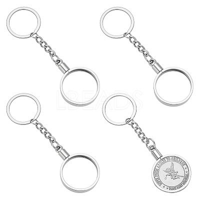 4Pcs Alloy Keychain Clasps KEYC-FG0001-17P-1