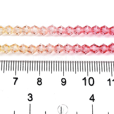 Gradient Color Baking Paint Glass Bead Strands X1-DGLA-A039-T2mm-A02-1