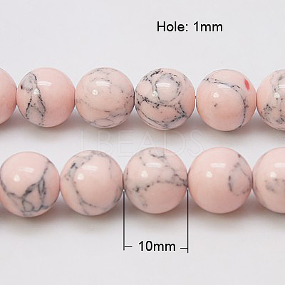 Synthetic Turquoise Beads Strands TURQ-H038-10mm-XXS05-1
