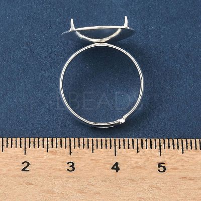 Adjustable Brass 4 Prong Ring Settings KK-K414-04B-S-1