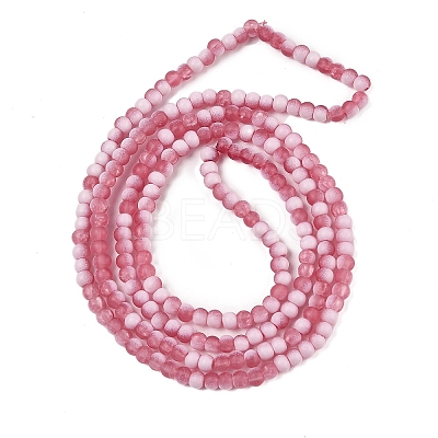 Frosted Crackle Glass Beads X1-GLAA-U001-4mm-M13-1