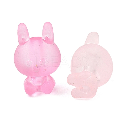 Frosted Transparent Acrylic Beads FACR-C001-01H-1
