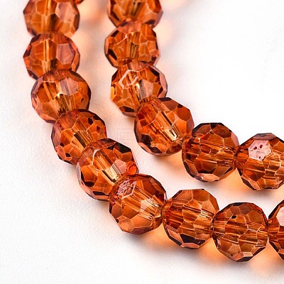 Baking Paint Transparent Glass Beads X1-DGLA-A035-T4mm-A04-1