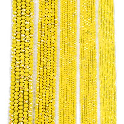 Electroplate Opaque Solid Color Glass Beads Strands LS-EGLA-A044-P4mm-L04-1