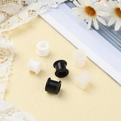 6Pcs 3 Colors Pulley Silicone Ear Gauges Flesh Tunnels Plugs FIND-YW0001-18C-1