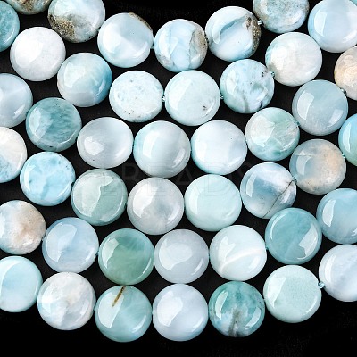 Natural Larimar Beads Strands G-F675-08-1