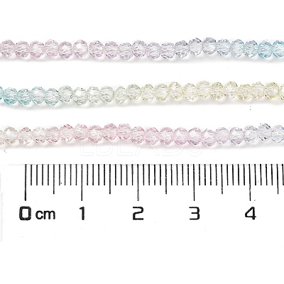 Transparent Painted Glass Beads Strands DGLA-A034-T1mm-A21-1
