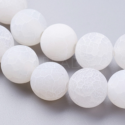 Natural Crackle Agate Beads Strands G-G055-10mm-5-1