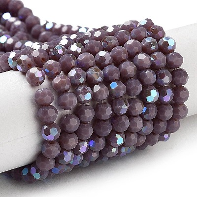 Opaque Glass Beads Strands EGLA-A035-P4mm-L11-1