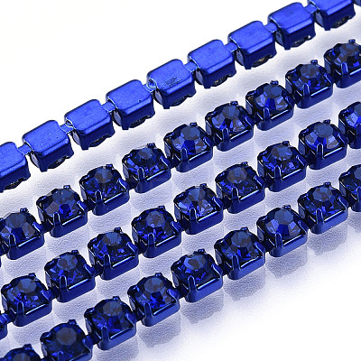 Electrophoresis Iron Rhinestone Strass Chains CHC-Q009-SS16-B03-1