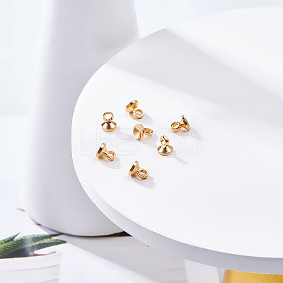 Brass Pendant Bails KK-BC0003-85G-1