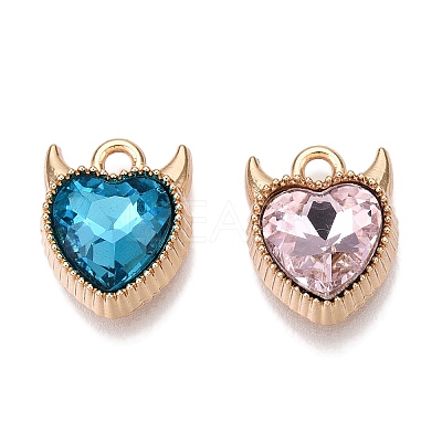 Rack Plating Alloy Pendants FIND-N005-20G-1