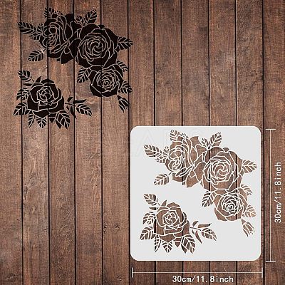 Plastic Reusable Drawing Painting Stencils Templates DIY-WH0172-389-1