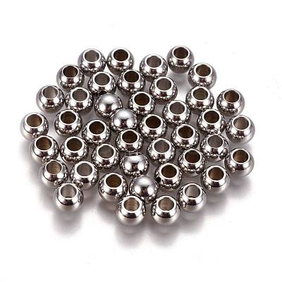 Tarnish Resistant 304 Stainless Steel Spacer Beads STAS-L222-42C-P-1