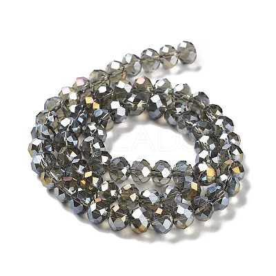 Electroplate Glass Beads Strands EGLA-A034-T4mm-B19-1