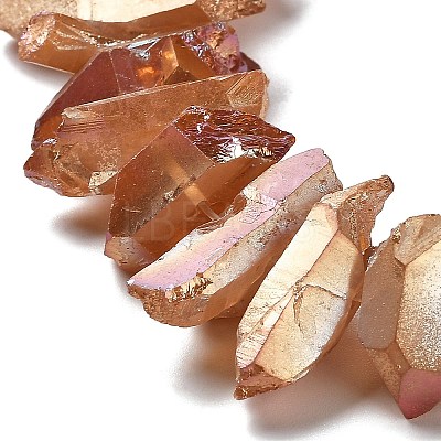 Natural Quartz Crystal Points Beads Strands G-K181-B26-1