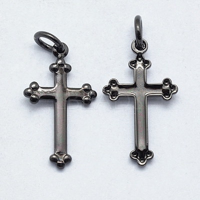 Brass Pendants KK-J279-30B-NR-1