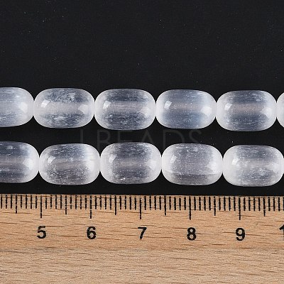 Natural Selenite Beads Strands G-F750-A-1