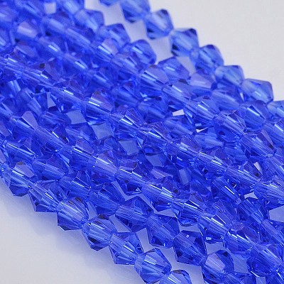 Faceted Bicone Glass Beads Strands EGLA-P017-4mm-10-1