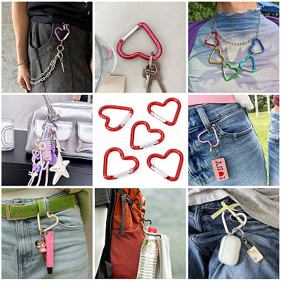 5Pcs Zinc Alloy Spring Gate Rings FIND-TA0009-73I-1
