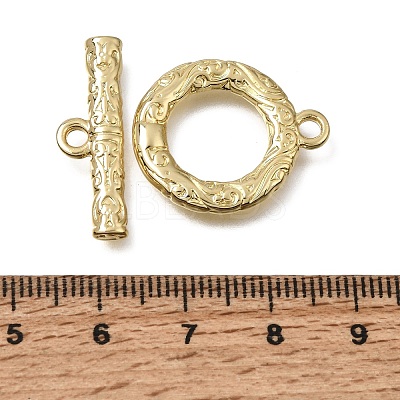 Brass Toggle Clasps KK-CJC2732-01B-G-RS-1