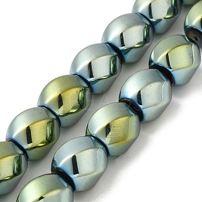 Electroplated Non-Magnetic Synthetic Hematite Beads Strands G-P518-05E-1