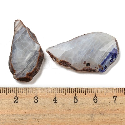 Dyed Natural Druzy Agate Beads G-G123-08-1