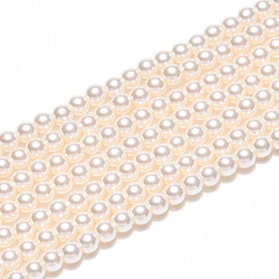 Baking Paint Pearlized Glass Pearl Bead Strands HY-N002-2mm-A11-1
