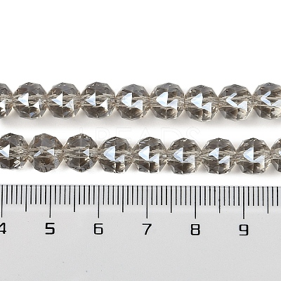 Transparent Electroplate Glass Beads Strands EGLA-N002-34C-C14-1