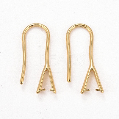 Rack Plating Eco-friendly Brass Earring Hooks LS-X-KK-D075-14G-RS-1