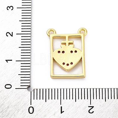 Brass Micro Pave Cubic Zirconia Pendants KK-U066-21B-G-1