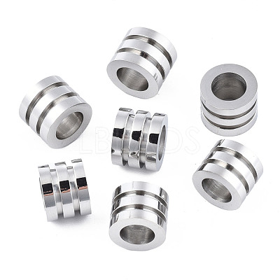 Non-Tarnish 316 Surgical Stainless Steel European Beads STAS-N097-068-1