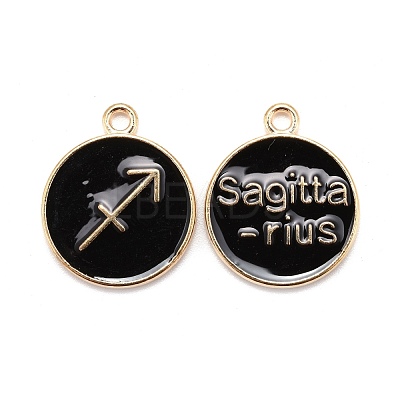 Alloy Enamel Pendants ENAM-S124-01A-08F-1