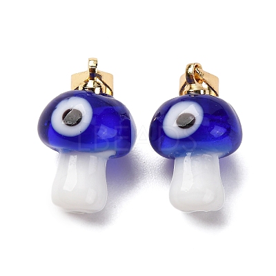 Handmade Lampwork Pendants LAMP-S069-06G-04-1