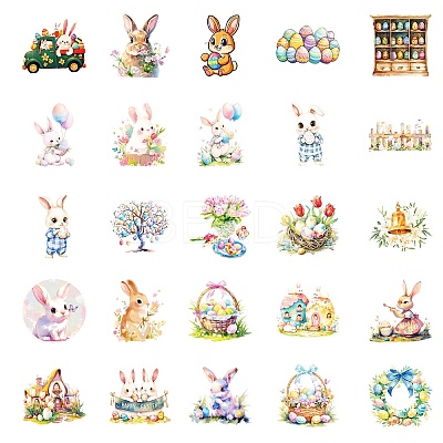 Easter Rabbit Paper Sticker STIC-C013-05-1