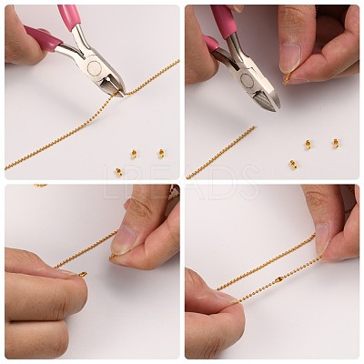 Brass Ball Chains CHC-S008-003G-G-1