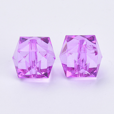 Transparent Acrylic Beads X-TACR-Q259-10mm-V48-1