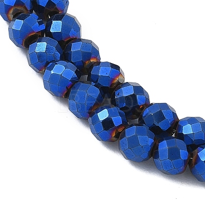 Electroplated Synthetic Non-magnetic Hematite Beads Strands G-A263-B01-01B-1