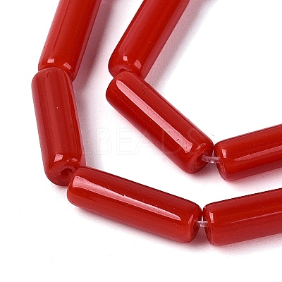 Opaque Solid Color Glass Beads Strands X-GLAA-N070-01A-C01-1